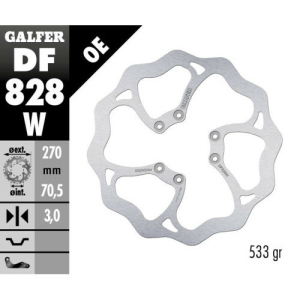 Disc frana fata TM EN/MX 125-530 Galfer Fixed