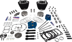 Engine Performance Kit Non-Highlighted Fins-Wrinkle Black