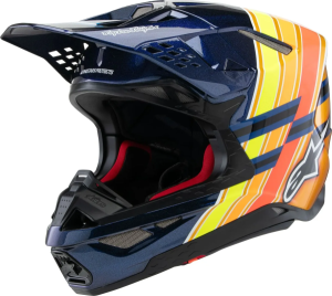 Casca Alpinestars S-M10 Tld 25 Blue/Orange/Yellow