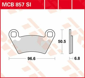 Si Series Sindered Off-road Brake Pads