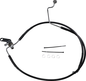 Extended Length Black Vinyl Brake Line Kit Black