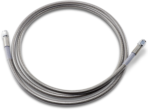 Universal Brake Line Silver, Clear-coated