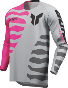 Tricou Launchmode Shredder roz-gri, 4, nordicamoto.ro