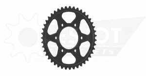 Pinion standard spate 525, negru 