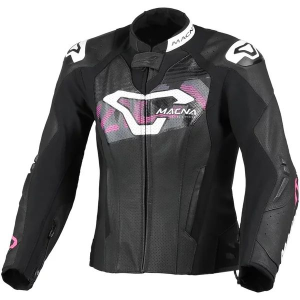 Geaca de piele sport dama MACNA BLITZ Negru 36, nordicamoto.ro