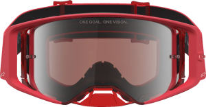 Ochelari Copii Alpinestars Vision Vesta Argintiu/Rosu/Lentila Colorata, 4, nordicamoto.ro