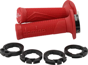 D100 D-lock Grips Red, 1, nordicamoto.ro