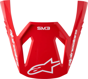 Cozoroc Casca Alpinestars SM3 Radium Rosu/Alb, nordicamoto.ro