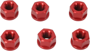 Sprocket Nuts Red