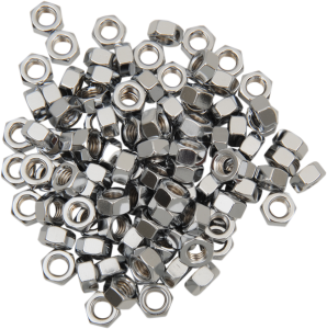 Hex Nuts Silver, 1, nordicamoto.ro