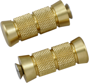 Accutronix Toe Pegs Knurled Grooved Brass Brass