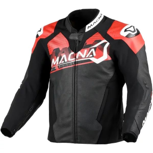 Geaca de piele sport MACNA BLITZ Negru 48, nordicamoto.ro