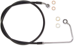 Xr Stainless Upper Brake Line Black, Chrome