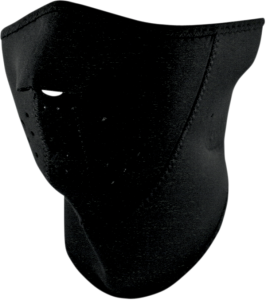 3-panel Neoprene Half Mask Black, 2, nordicamoto.ro