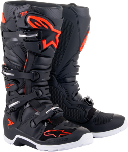 Boot T7 Enduro Bk-rd-gy 7 Black, Gray, Red  40,5, 2, nordicamoto.ro