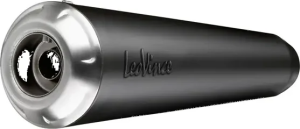 Tobă de eșapament LeoVince Classic Racer Black Edition Slip-On pentru Kawasaki Eliminator, nordicamoto.ro