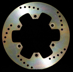 Round Hpsr Solid Brake Rotor Gold, Stainless Steel, Zinc