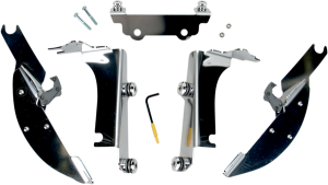 Fats/slim Windshield Trigger-lock Complete Mount Kit Polished, 1, nordicamoto.ro