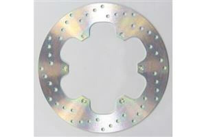 Round Hpsr Solid Brake Rotor Silver, Stainless Steel