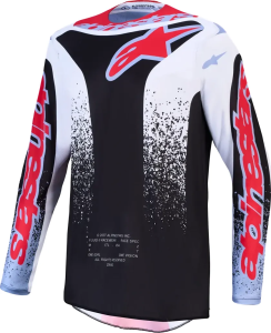 Tricou Alpinestars Fluid Drag Negru/Alb/Rosu, nordicamoto.ro