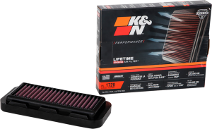 High-flow Air Filter - Indian Black, Red, 1, nordicamoto.ro
