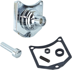 Solenoid End Cover/starter Button Chrome