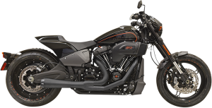Road Rage 2:1 Softail Exhaust Black, 1, nordicamoto.ro