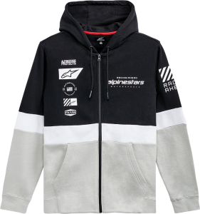 Hood Zip Positio Bk/wt S Black, White S, 1, nordicamoto.ro