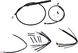 Handlebar Cable And Brake Line Kit For Burly Ape Handlebars Black, 1, nordicamoto.ro