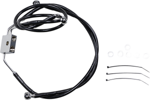 Extended Length Black Vinyl Brake Line Kit Black