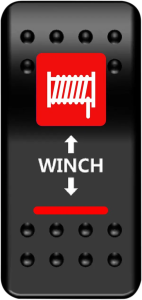 Rocker Switch Black, Red, White 