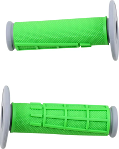 MOOSE RACING Comp Diamond Half Waffle Grips Green 