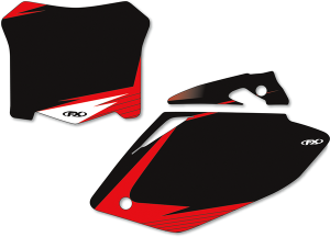 Pre-cut Graphic Number Plate Kit Blue, White, 2, nordicamoto.ro