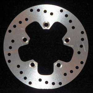 Round D-series Scooter Brake Rotor Silver, Stainless Steel, Zinc, 1, nordicamoto.ro