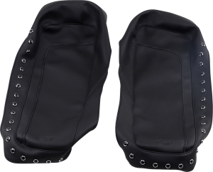 Studded Saddlebag Lid Cover Black
