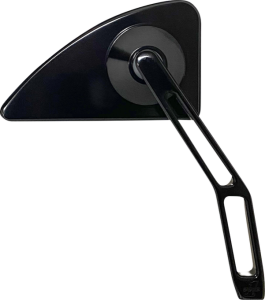 Mini Mirror W/v2 Cut-out Stem Black, 1, nordicamoto.ro