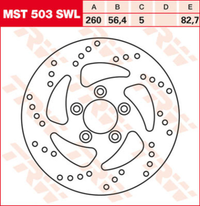 Round Fixed Brake Rotor Swing Design, 1, nordicamoto.ro