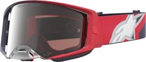 Ochelari Alpinestars Supertech Hiten Negru/Rosu/Lentila Colorata, nordicamoto.ro