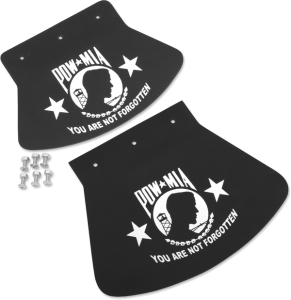 Large Mud Flap Black, White, 2, nordicamoto.ro