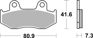 Ct Scooter Carbon Tech Organic Brake Pads