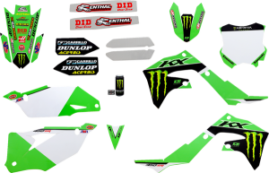 Complete Graphics Kit Black, Green, 2, nordicamoto.ro