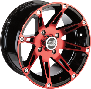387x Wheel Black, Red 14 x 7, 3, nordicamoto.ro