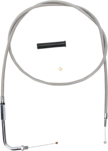 Stainless Braided Throttle Cable Silver, 1, nordicamoto.ro