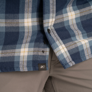 Cămașă flanel bărbați  Klim Alderson Midweight Black - Asphalt, 15, nordicamoto.ro