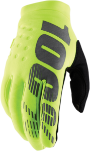 Manusi copii 100% Brisker Black/Fluorescent Yellow