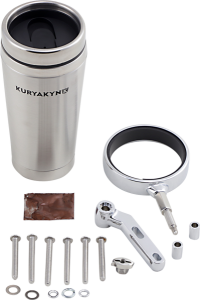 Universal Drink Holder With Mug Silver