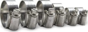 Radiator Clamp Kit Silver, 3, nordicamoto.ro
