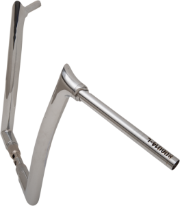 1-1/2(r) Ez Install Pointed Top Handlebar Silver, 2, nordicamoto.ro