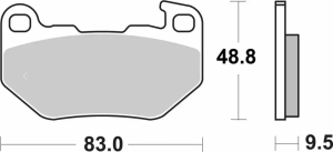 Ls Street Excel Sintered Rear Brake Pads , 2, nordicamoto.ro