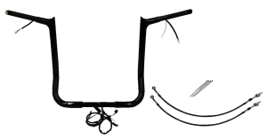 Plug & Play Ez Install 1-1/4(r) Pointed Top Handlebar Kit Black, 3, nordicamoto.ro